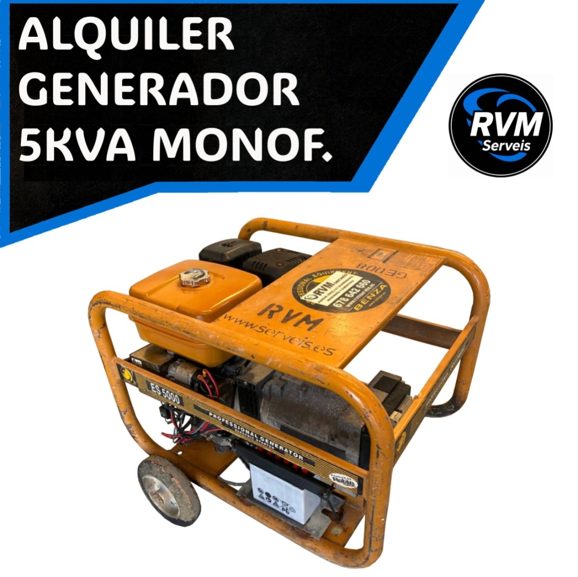 Generador 5KVA Monof.
