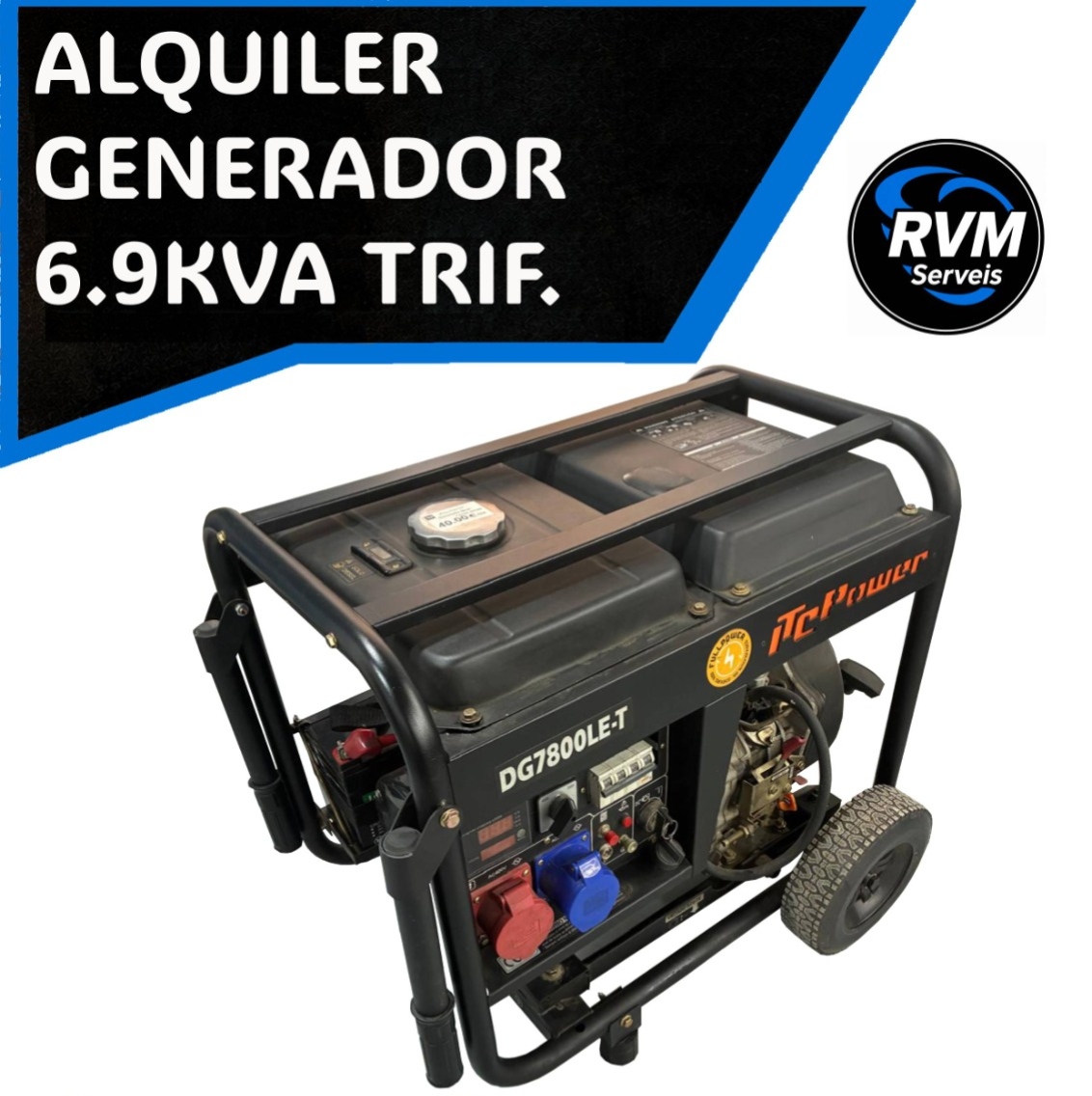 Generador 6.9KVA Trif.